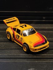 TYCO Porsche Yellow  17 HO Scale Slot Racing Car SLOT CARS RUNS SUPER NICE