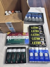 Lot Of New And Used Golf Balls Over 100 Total And Tees read