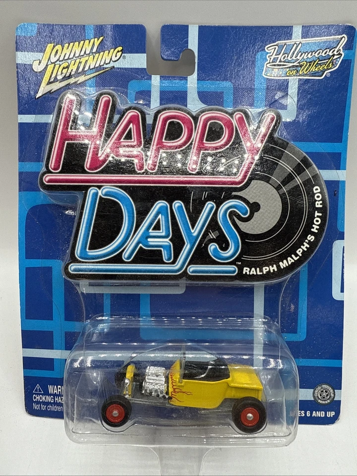 Johnny Lightning Happy Days Ralph Malph's Hot Rod Hollywood On Wheels Car w/RRs - Image 2 of 4