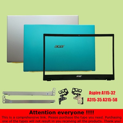 New For Acer Aspire A115-32 A315-35 A315-58 Back Cover / Bezel / Hinges Green 