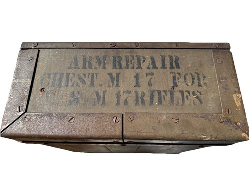 US Army Military Wooden Tool Chest For Rifle