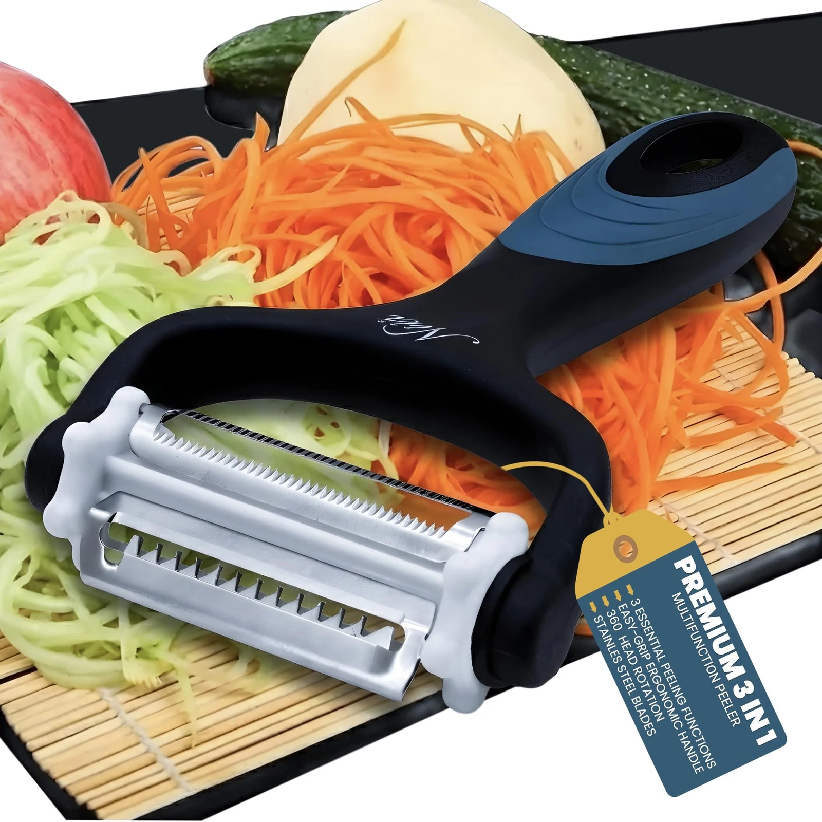 Good Grips 3 in 1 Stainless Steel Kitchen Potato Peeler
