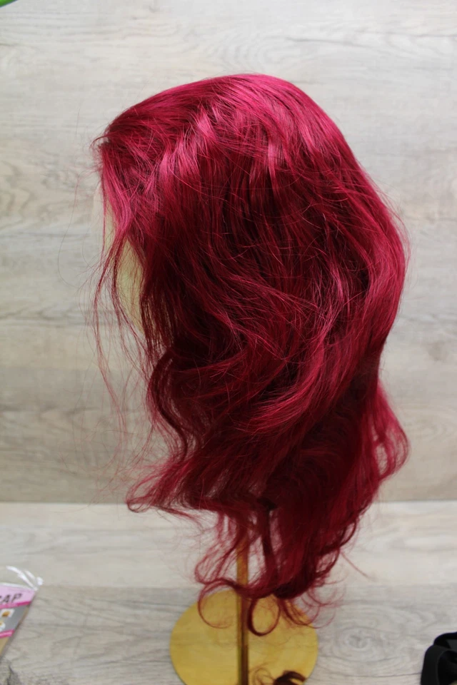 99j Burgundy Lace Front Wigs Human Hair Body Wave 13x4 HD Glueless lace Frontal - Image 3 of 4