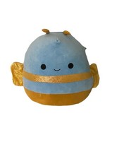 Squishmallows Plush 2023 Adopt Me 17" Queen Bee blue & gold stuffed Kelly Toys