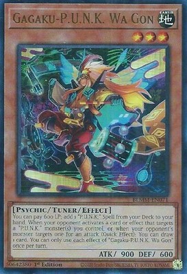 YUGIOH: 1x Gagaku-P.U.N.K. Wa Gon BLMM-EN071 Ultra Rare Battles of Legend: Monst