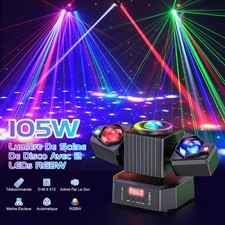 105W Projecteur LED Tête Mobile RGBW Laser Beam DMX512 DJ Disco Fête Spectacle