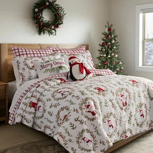  - Набор лоскутных одеял из сосны и шотландки - King Quilt и Two King Shams Quilt - King/Cal King - Изображение 2 из 4