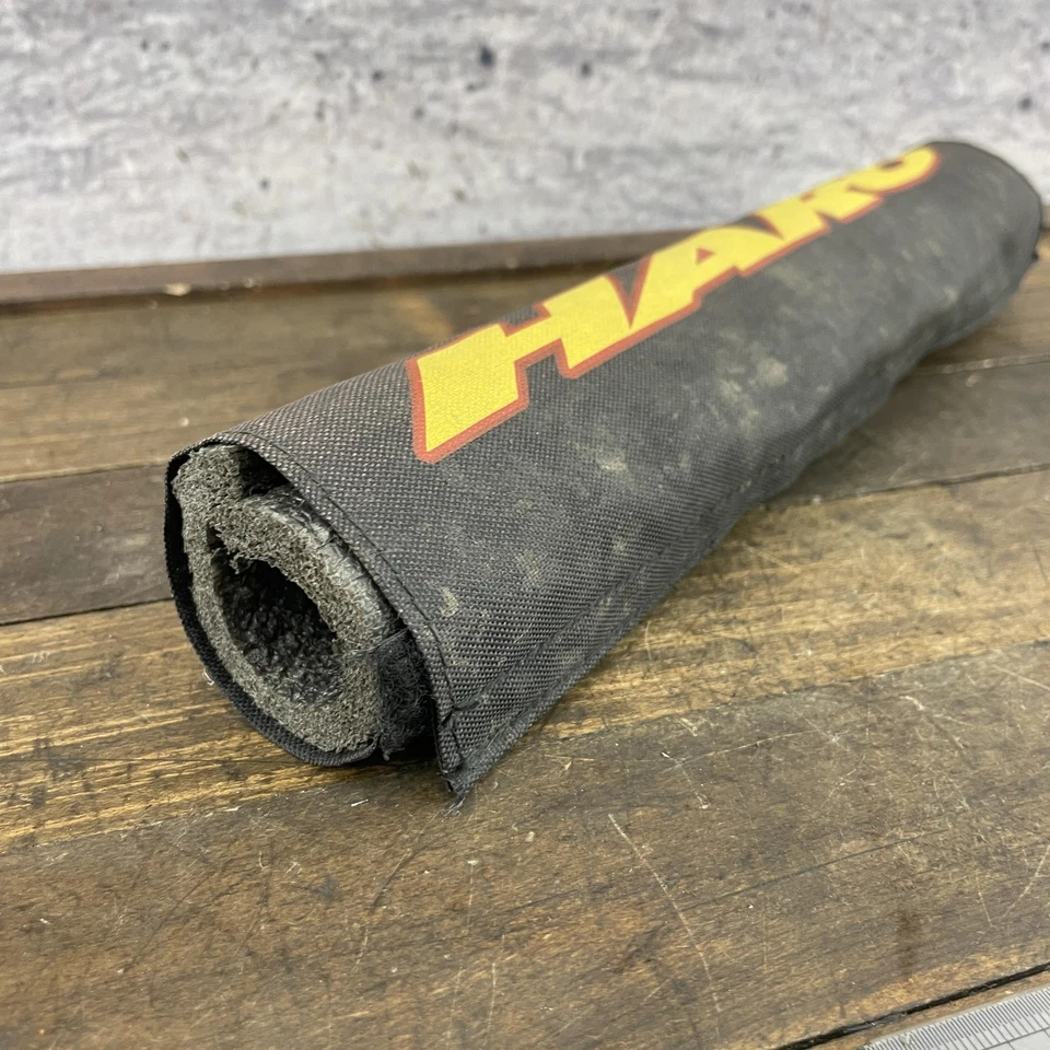 Almohadilla de fama para bicicleta BMX Haro vintage negra amarilla roja vieja escuela años 80 90 Foto 3 de 4