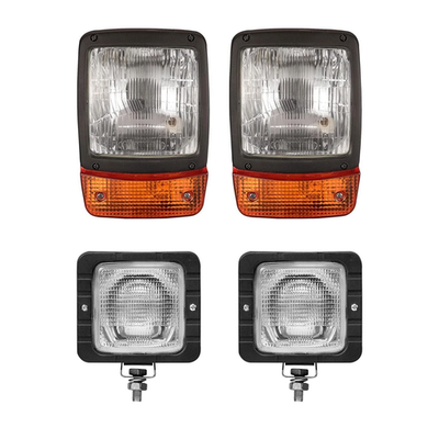 #ad 4Pcs Jcb Backhoe Loader Headlight amp; work light Assembly 3C 3CX 3D 3DX 4C 4CN $118.20