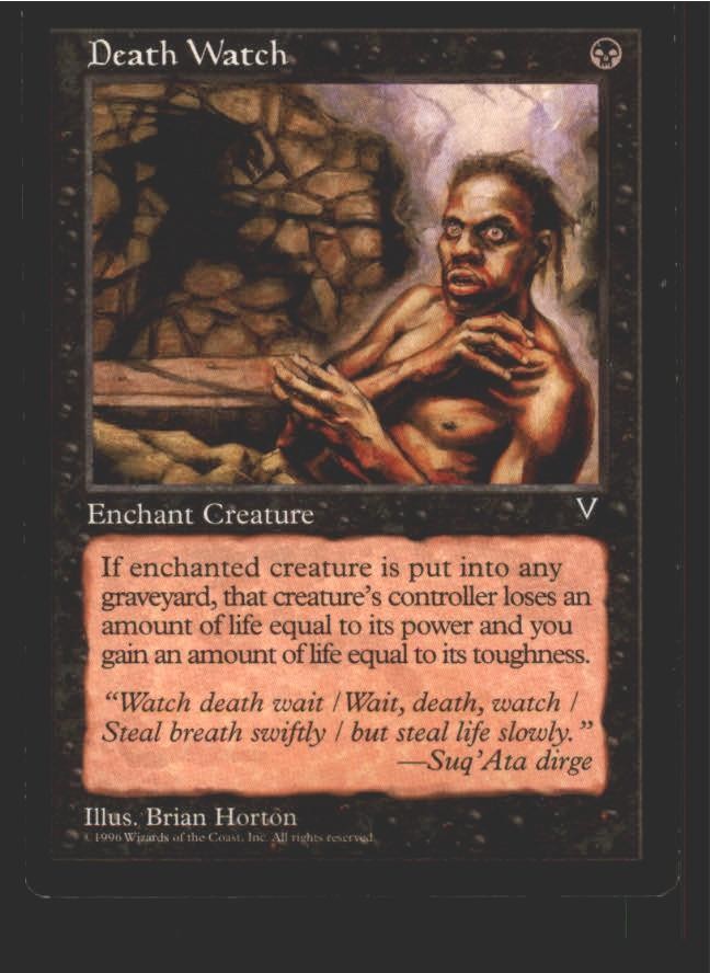 Death Watch Common Visions Magic: The Gathering Lightly Played