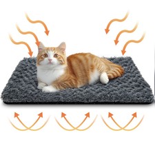 Winter Self-Heating Pet Pad Blanket for Dogs Cats, No Electricity Thermal Mat wi