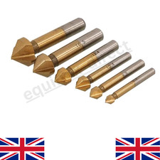 Neilsen 6pc Titanium Coated HSS Countersink Drill Bit Set For Steel Wood Bits