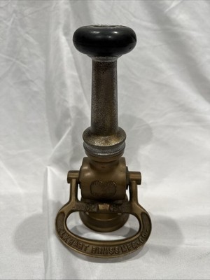Vintage Elkhart Brass Co. Fire Nozzle Indiana Firefighter Fire Department