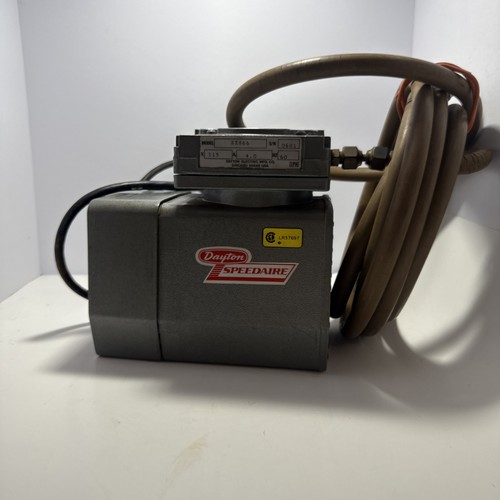Dayton Speedaire Model 2Z866 115V Small Air Compressor/Vacuum Pump 1/8HP 60 PSI