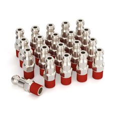 Pneumatic Plugs 1/4 Inch Body T-Type 1/4 Male 20 PCS Air Hose Fittings