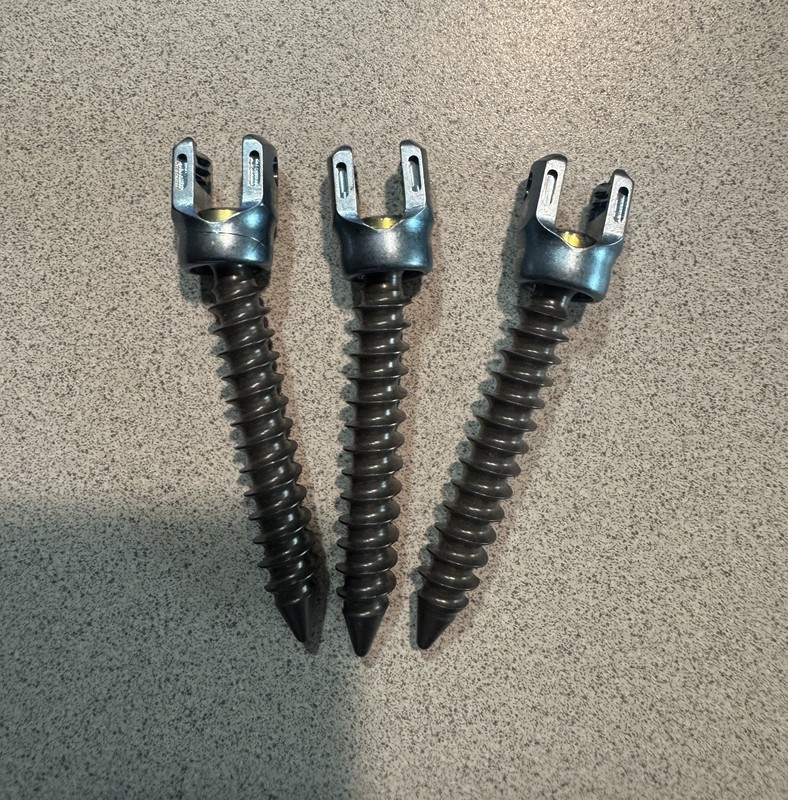 3 Medtronic CD Horizon Multi Axial Spinal Screw 7.5mm x 45mm Titanium 75447545