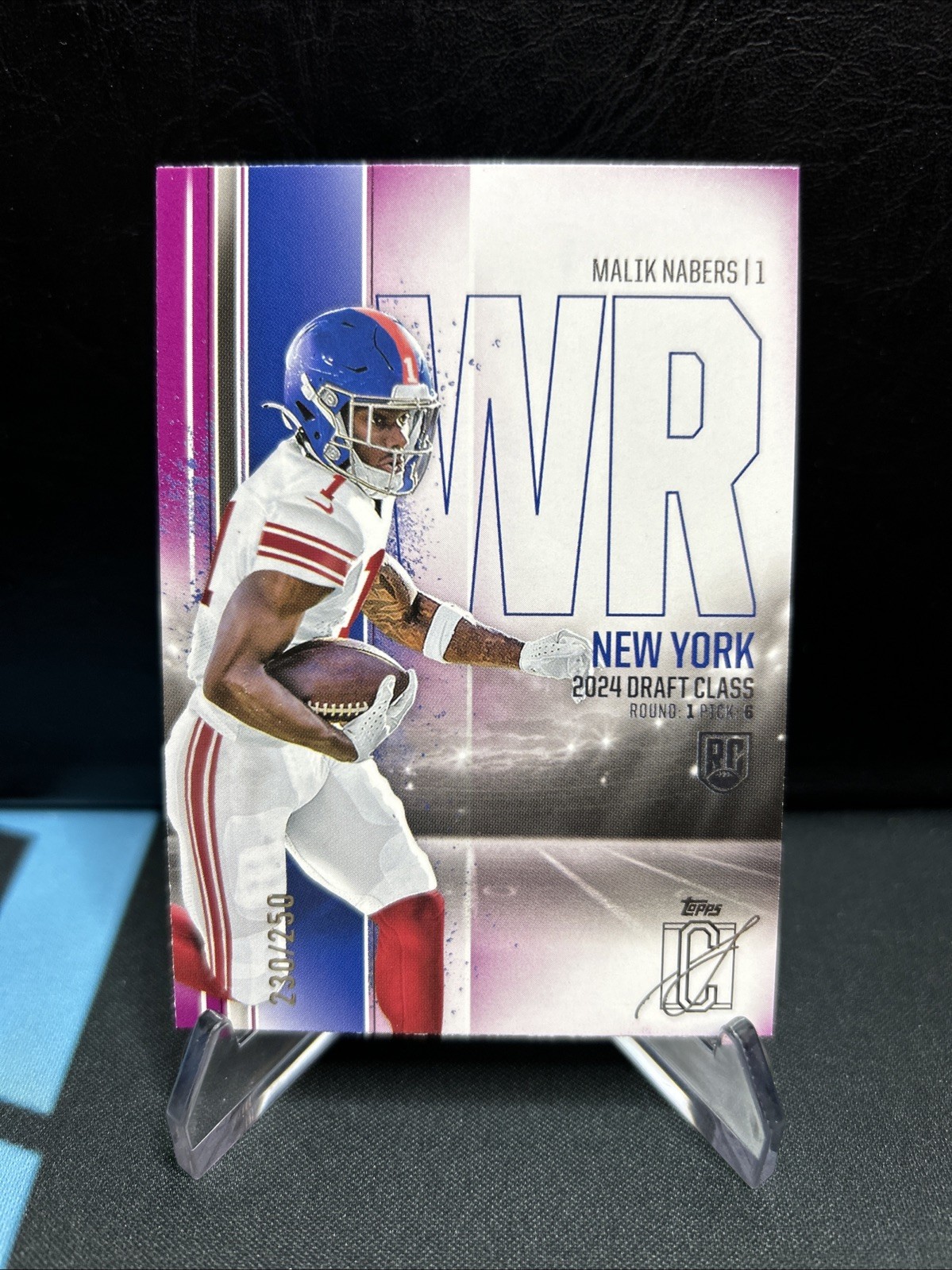 MALIK NABERS 2024 Topps Signature Class Rookie RC #159 Magenta /250