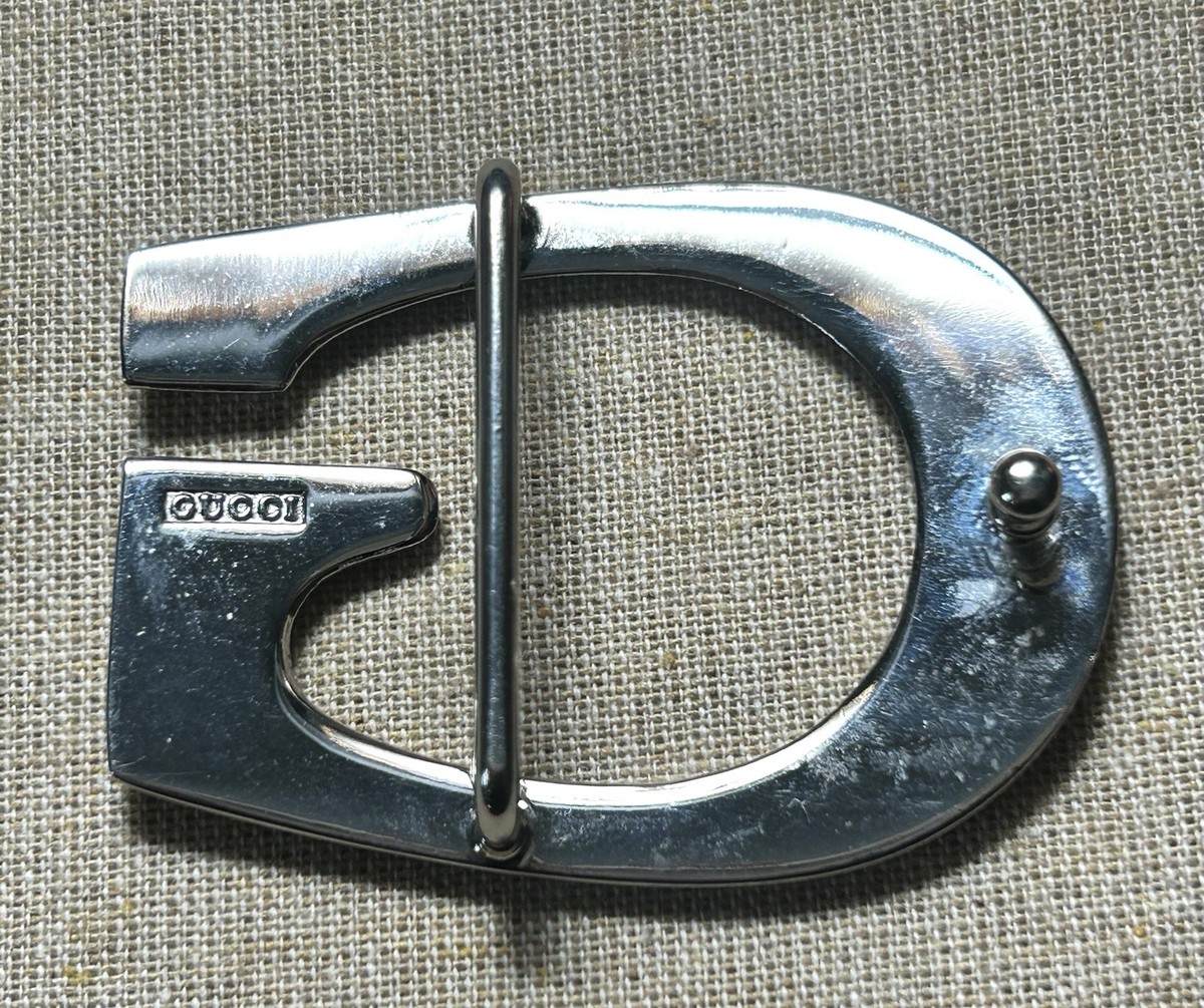 Vintage Gucci Silver-Tone G Logo Belt Buckle Replacement  display picture 1