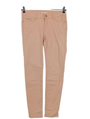 NETWORK Röhrenhose Damen Hose Gr. DE 38 creme Casual-Look
