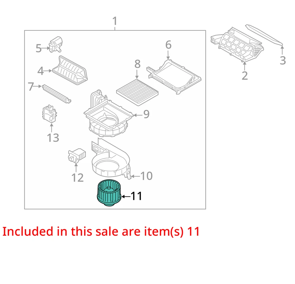 Двигатель вентилятора KIA OPTIMA 11 12 13 14 15 - Изображение 3 из 4