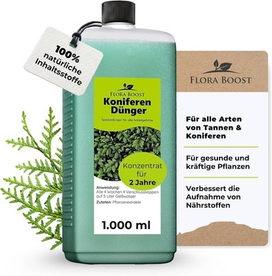 Thuja Dünger 1L Flora Boost | 200L Ergiebigkeit | Koniferen & Tannen
