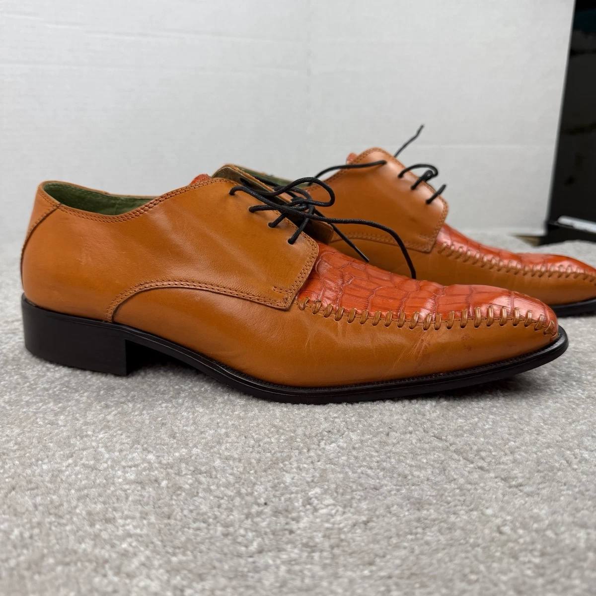 Marco Vicci Alcazar Crocodile Oxford Dress Shoes Size 13 Mens B Marco Vicci In Men main image 2