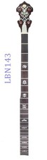 Banjo 5 Corde Collo Lungo 25 Tasti Legno di Acero Intarsiato LBN143 Difetto