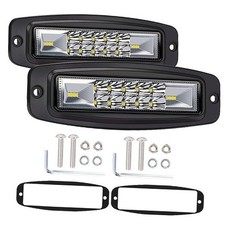 Flush Mount LED Pods 2PCS 7 Inch 120W LED Work 7 Inch 120W Bumper Backup Light