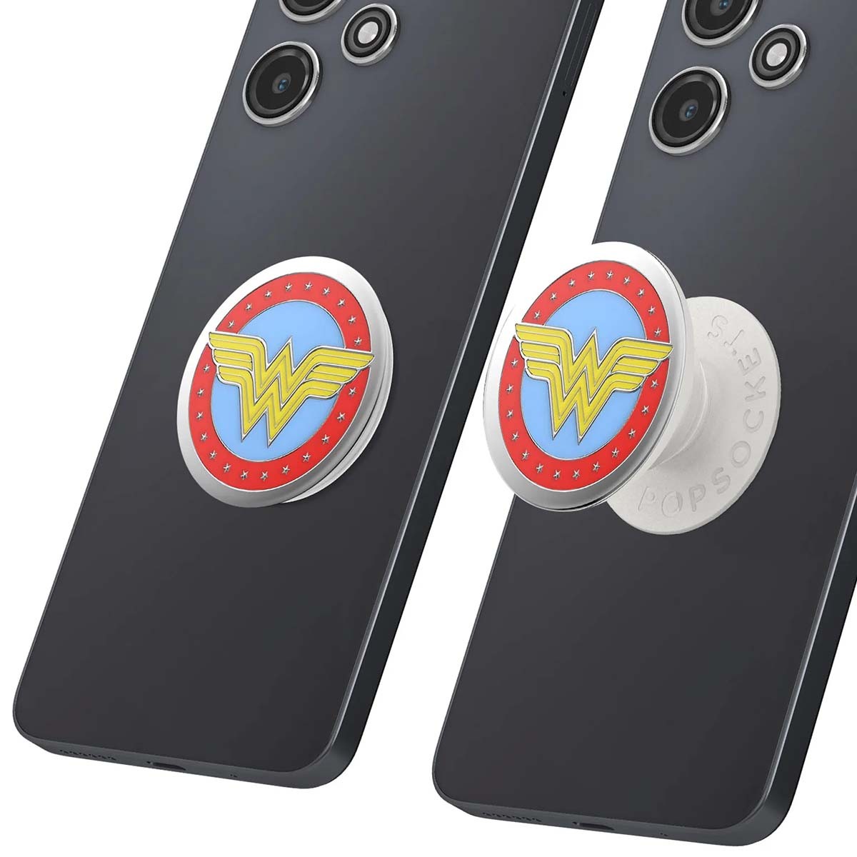 PopSockets PopGrip Superman support smartphone en émail rouge