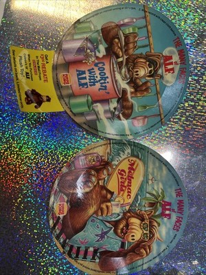 1988 Burger King The Many Faces of Alf Melmac Girls and Cookin With Alf Records