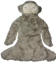 Slumberkins Yeti Bigfoot Tan Snuggler Baby Lovey Security Blanket 14" Plush Soft