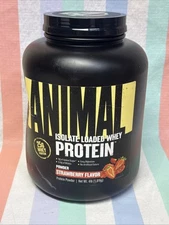 Animal Isolate Loaded Whey Protein Powder 25g Strawberry Flavor 4Lb “DENTED”