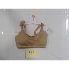 Auden Nursing Pumping Bra Womens Medium Tan New Seamless Wirefree Maternity 758