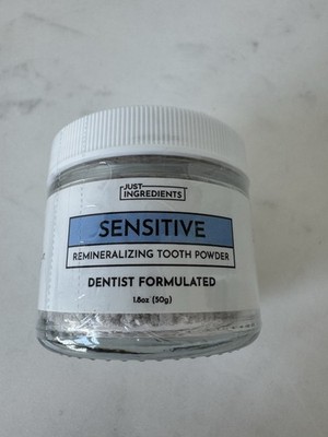 Sensitive Remineralizing Tooth Powder - Fluoride-Free, Vegan, Clean - 1 oz