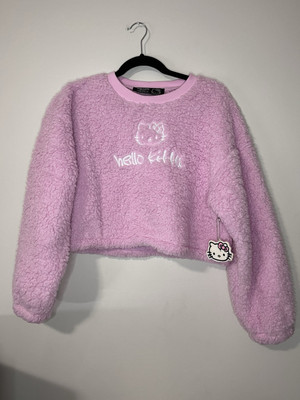HELLO KITTY Friends X Forever 21 Sherpa Cropped Crewneck - Main Image