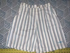 Vintage 1970  s Darlyn Designs Seersucker Striped Shorts Sz 12 Wailed Maui