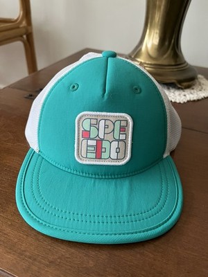 Speedo Floating Teal Kids Trucker Hat Cap Mesh Back Adjustable NWT