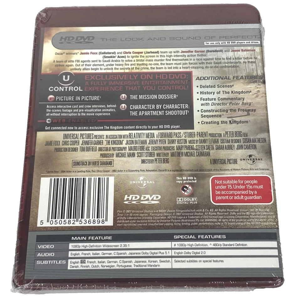 The Kingdom HD DVD (2007) Jamie Foxx  Jennifer Garner Brand New & Sealed - Image 2 of 4
