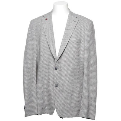 Roy Robson, Blazer, Größe: 56, 2282, Grau/Weiß, Baumwolle/Leinen/Polyester #4Hn