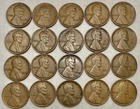 Lot of 20 1909 VDB Lincoln Cents VG-VF Details