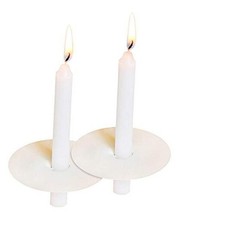 150 Church Candles with Drip Protectors for Devotional Candlelight Vigil