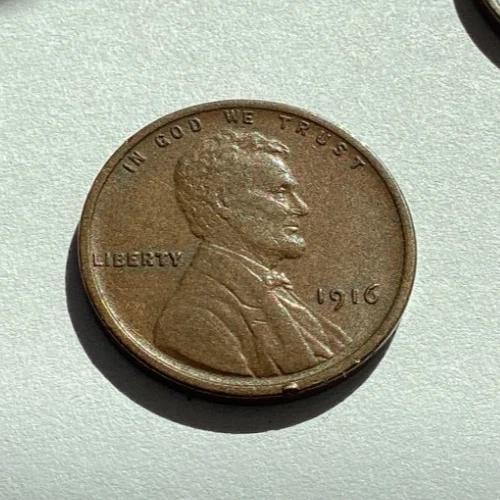 1916 1C Lincoln Wheat Cent. Choice VF, BN color! Old US Penny
