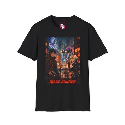 Blade Runner Anime Scene T-Shirt | Cyberpunk City Graphic Tee