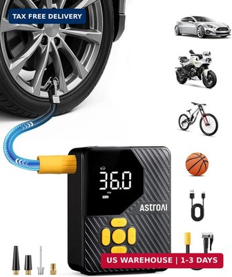 AstroAI 150 PSI Tire Inflator Portable Air Compressor, Fast Inflation Pump