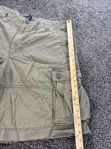 Vintage Polo Jeans Cargo Shorts Mens 40 Multicolor Baggy USA Flag 90s - Picture 3 of 14