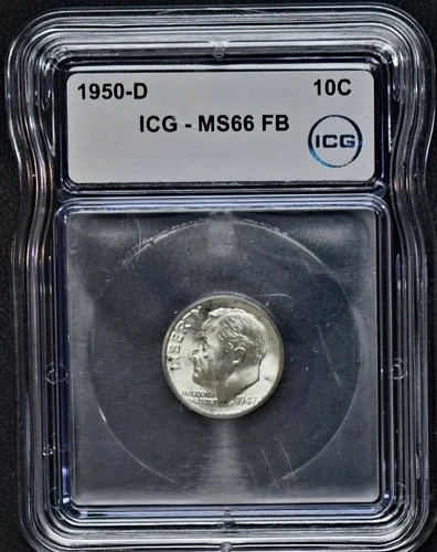 1947-D Roosevelt Dime ICG MS66 FB in a mislabeled slab. 🔥🔥