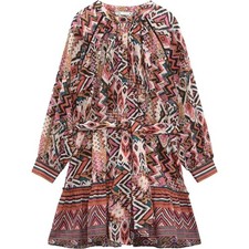 Zara Patterned Mini Dress - XSmall - Pink Combo