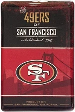 San Francisco 49ers 2x3" Fridge Magnet Vintage Look Sign Design