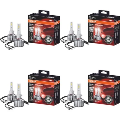 4x Duo Box OSRAM H1 NIGHT BREAKER LED bis zu +230% 16W 12V P14.5s 6000K - Bild 1 von 4