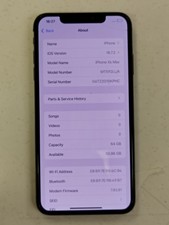 Apple iPhone XS Max sbloccato 64GB (crepato - vedi foto per dettagli)